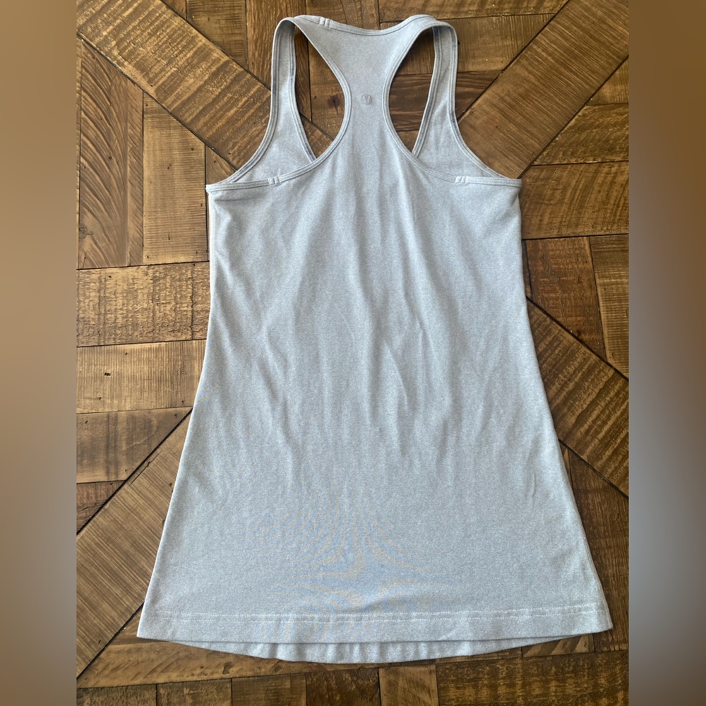 Lululemon Cool Racerback Tank - Light Gray - Picture 2 of 5